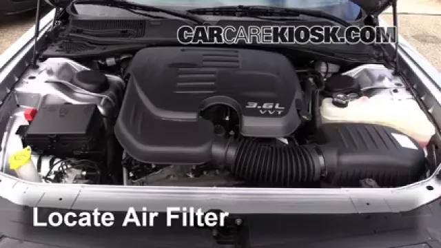 2015 Dodge Challenger SXT Plus 3.6L V6 FlexFuel Filtre à air (moteur) Changement